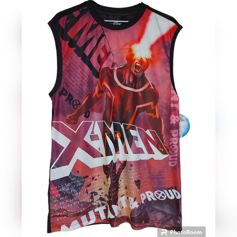 Marvels X-Men Graphic Muscle Tank Men's Large NWT